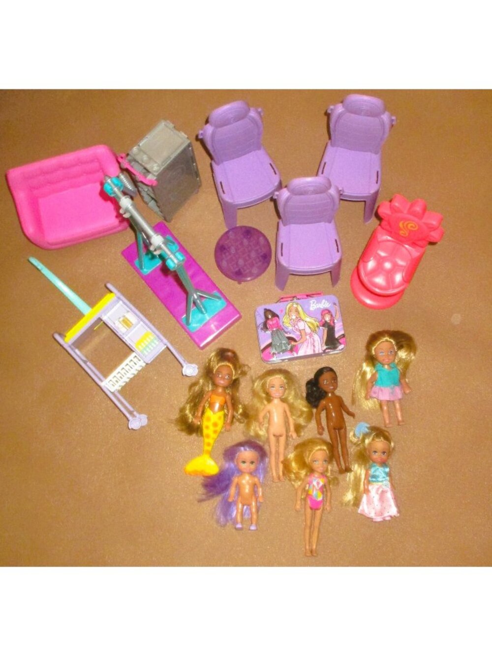 Lot Of 17  - Barbie Furniture Barbie Mattel Kids Accessories   A20